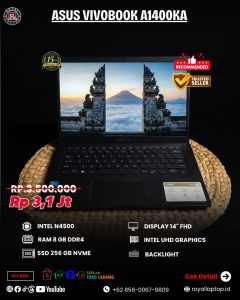 ASUS VIVOBOOK A1400KA (BLACK) SECOND