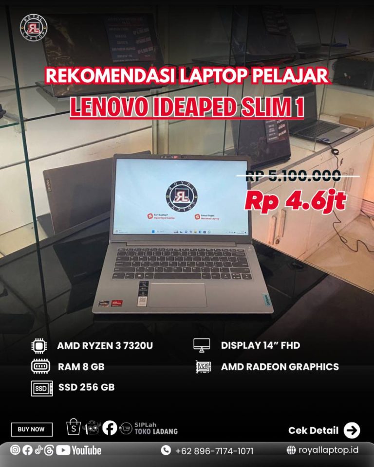 Laptop LAPTOP SECOND LENOVO IDEAPED SLIM 1 second di Jogja