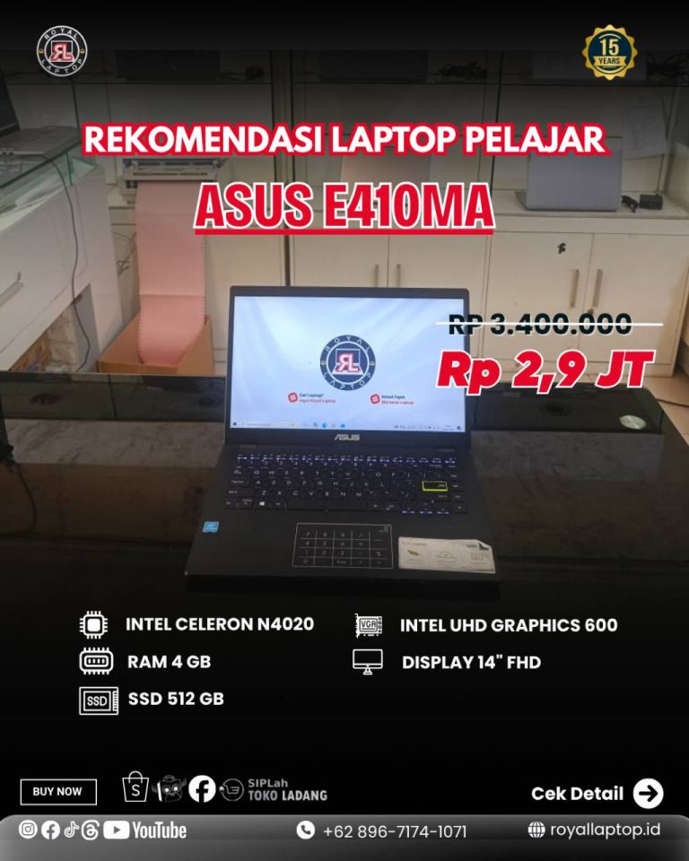 Laptop LAPTOP SECOND ASUS E410MA second di Jogja