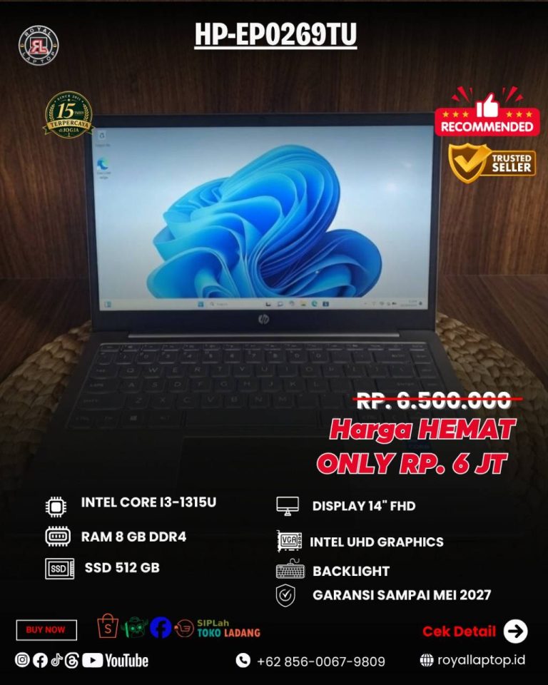 Laptop LAPTOP SECOND HP 14-EP0269TU second di Jogja