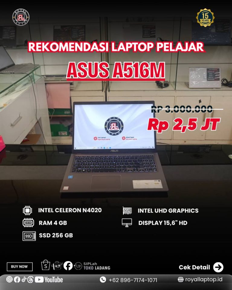 Laptop LAPTOP SECOD ASUS A516M second di Jogja