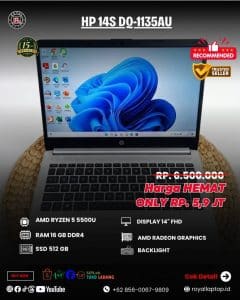 LAPTOP SECOND HP 14S-FQ1135AU