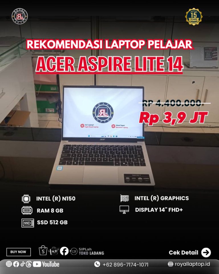 Laptop LAPTOP SECOND ACER ASPIRE LITE 14 second di Jogja
