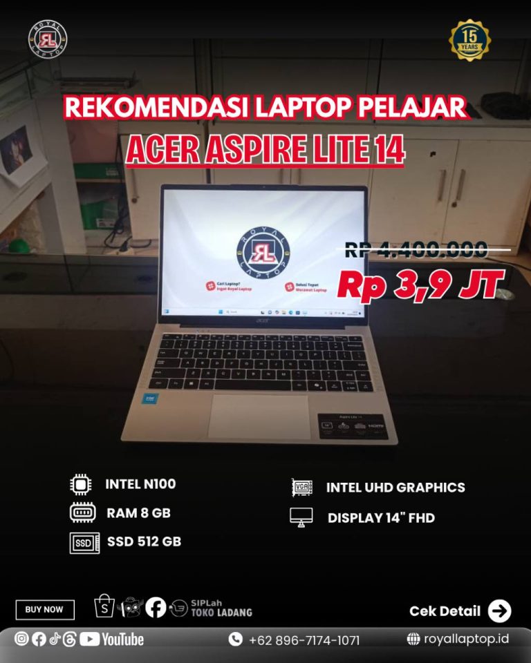 Laptop LAPTOP SECOND ACER ASPIRE LITE 14 second di Jogja