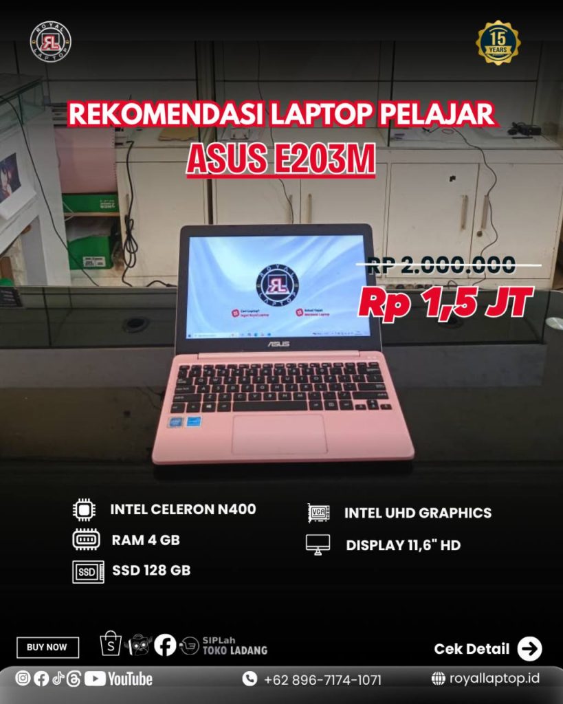 Laptop LAPTOP SECOND ASUS E203M second di Jogja