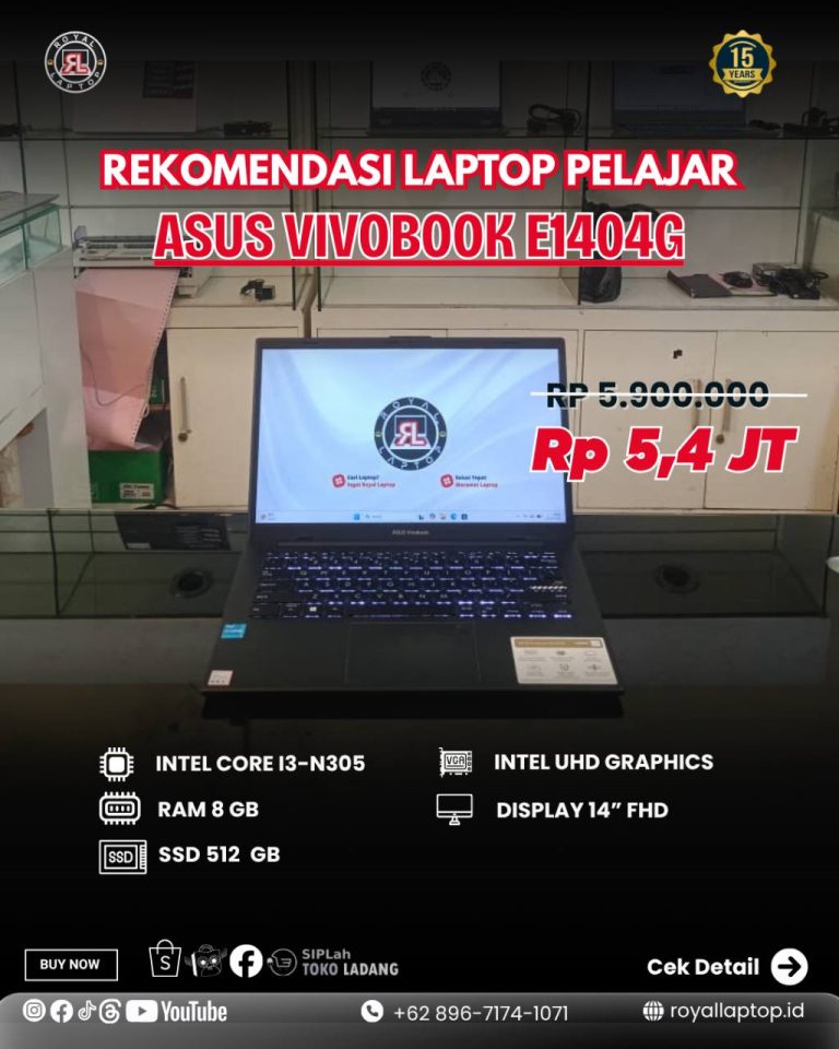Laptop LAPTOP SECOND ASUS VIVOBOOK E1404G second di Jogja