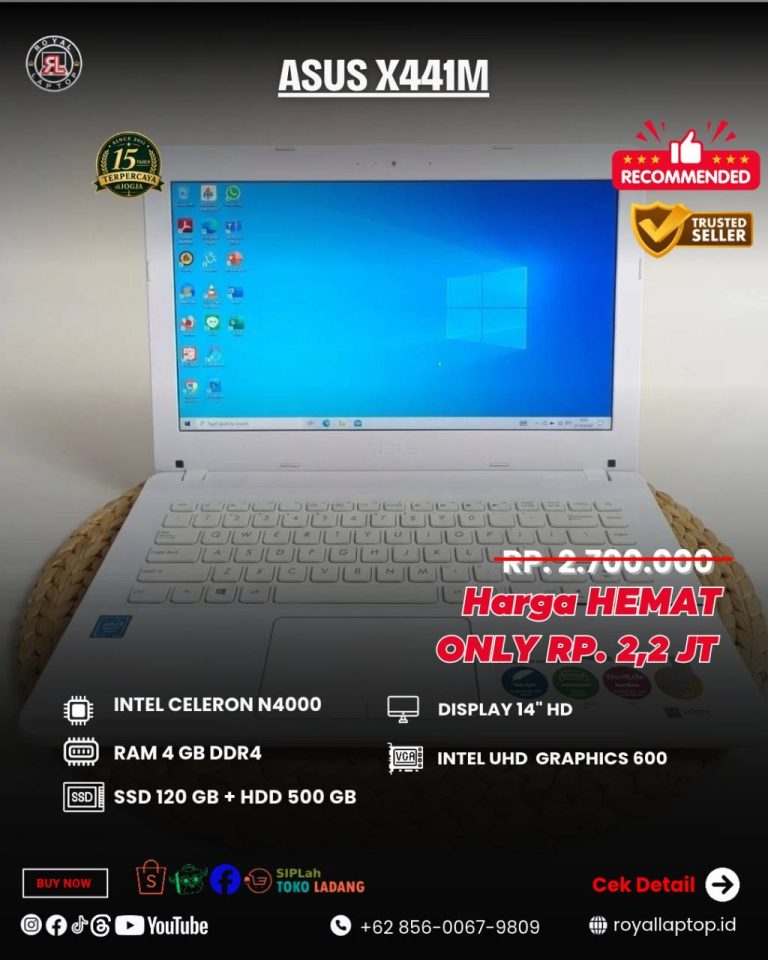 Laptop LAPTOP SECOND ASUS X441M second di Jogja