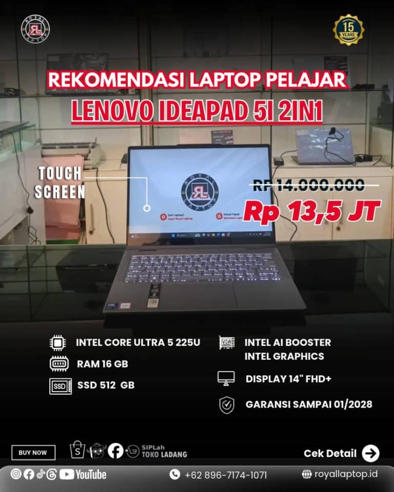 Laptop LAPTOP SECOND LENOVO IDEAPAD 5I 2IN1 second di Jogja